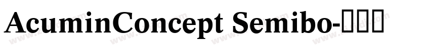 AcuminConcept Semibo字体转换